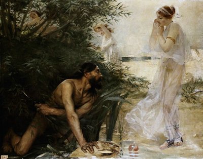 Ulysses and Nausicaa by Jean Veber